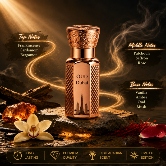 Oud Dubai Attar by Mohammadi Perfumes 6ml - Image 3