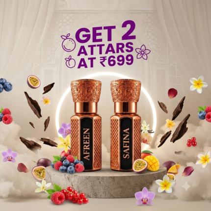 Mohammadi Perfumes 2 Pcs Attar Set Afreen And SAFEENA 6 ML Each