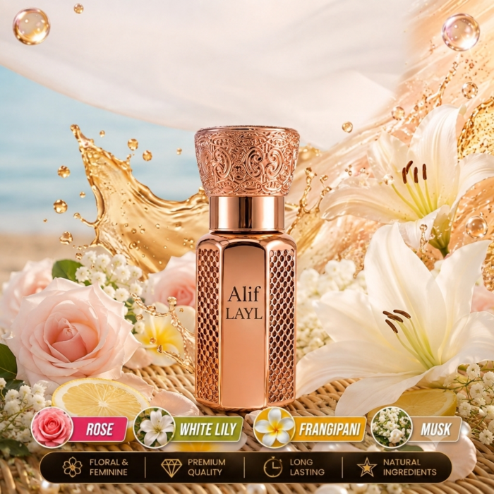 Alif Laila Attar 6ml - Best Luxury Attar by Mohammadi Perfumes - Image 3