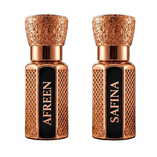 58354 Mohammadi Perfumes 2 Pcs Attar Set Afreen And SAFEENA 6 ML Each - Image 1
